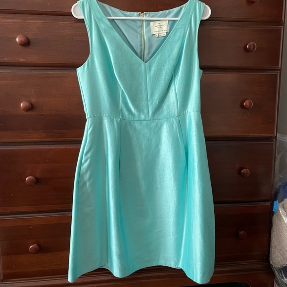 Kate Spade Tiffany Blue Fit and Flare Dress - Picture 3 of 5